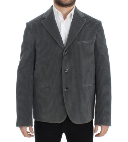 Dolce & Gabbana - Elegant Gray Manchester Blazer Jacket