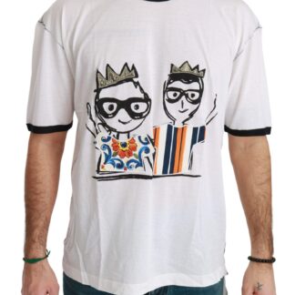 Dolce & Gabbana - Chic Gray Cotton T-Shirt with Year of the Pig Motive