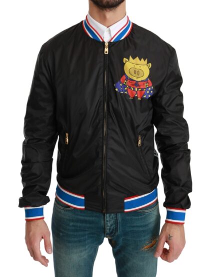 Dolce & Gabbana - Elegant Multicolor Motive Bomber Jacket