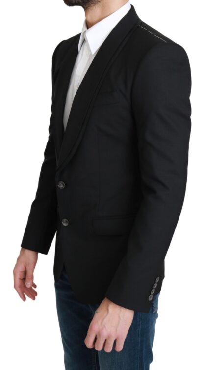 Dolce & Gabbana - Elegant Black Virgin Wool Formal Blazer