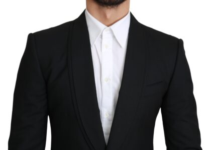 Dolce & Gabbana - Elegant Black Virgin Wool Formal Blazer