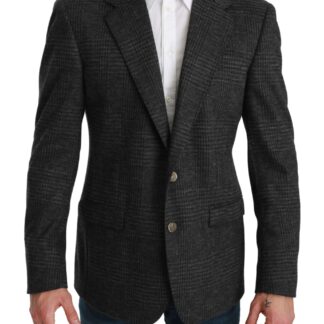 Dolce & Gabbana - Elegant Black Virgin Wool Formal Blazer