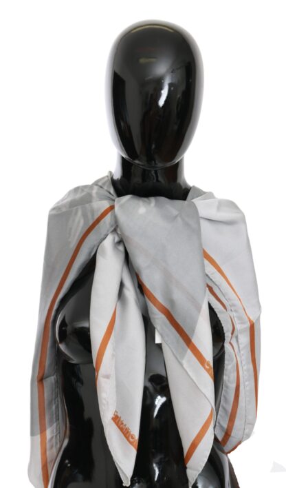 Costume National - Elegant Silk Floral Scarf