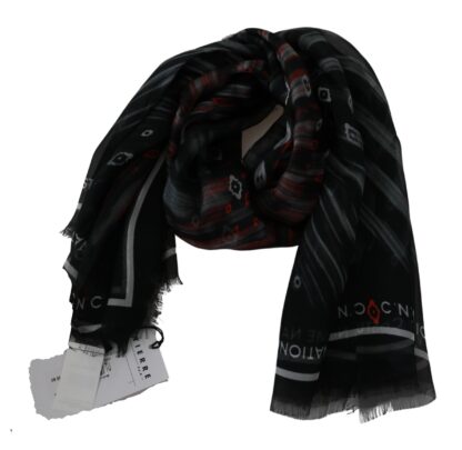 Costume National - Chic Silk Scarf Bandana Hat in Monochrome