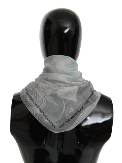 Costume National - Elegant Gray Silk Scarf for Women