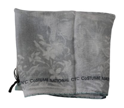 Costume National - Elegant Gray Silk Scarf for Women