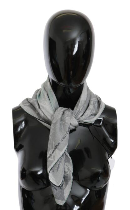 Costume National - Elegant Gray Silk Scarf for Women