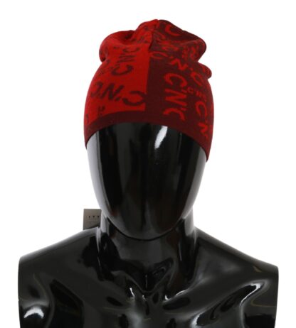 Costume National - Chic Red Beanie Wool Blend