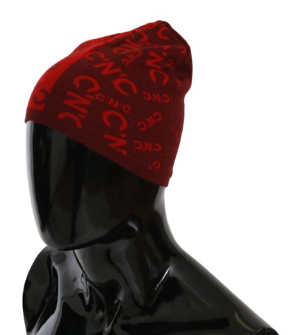 Costume National - Chic Red Beanie Wool Blend