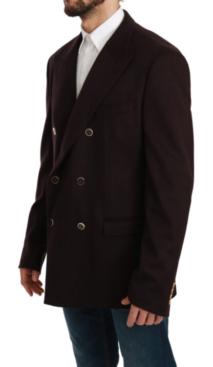 Dolce & Gabbana - Elegant Bordeaux Taormina Cashmere Blazer