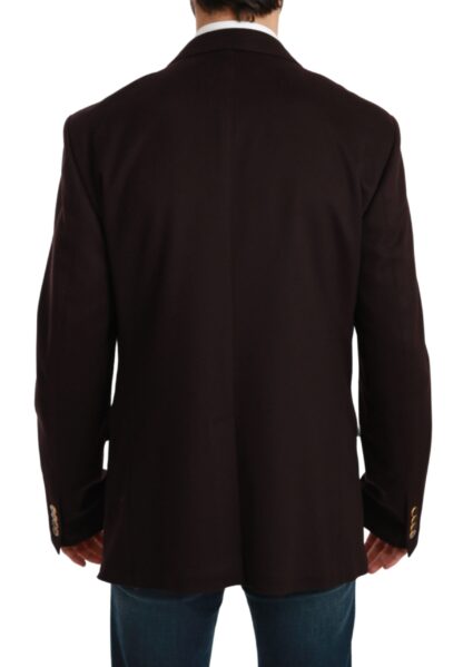 Dolce & Gabbana - Elegant Bordeaux Taormina Cashmere Blazer