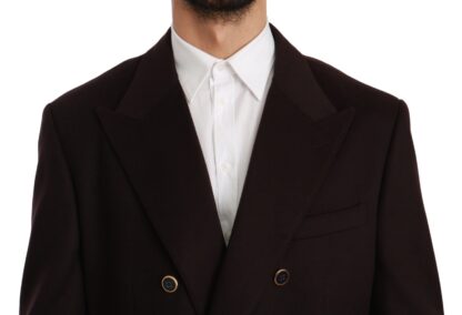 Dolce & Gabbana - Elegant Bordeaux Taormina Cashmere Blazer