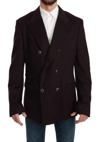 Dolce & Gabbana - Elegant Bordeaux Taormina Cashmere Blazer