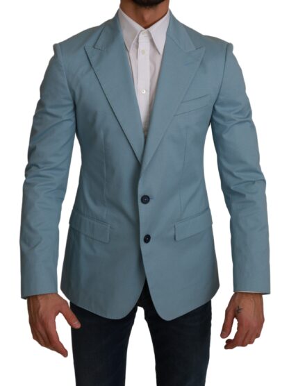 Dolce & Gabbana - Elegant Blue Fantasy Pattern Blazer