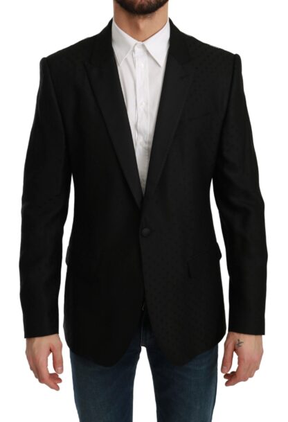 Dolce & Gabbana - Polka Dotted Slim Fit Martini Jacket