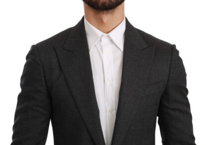 Dolce & Gabbana - Elegant Gray Slim Fit Formal Blazer