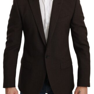 Dolce & Gabbana - Chic Beige Jute Single-Breasted Blazer