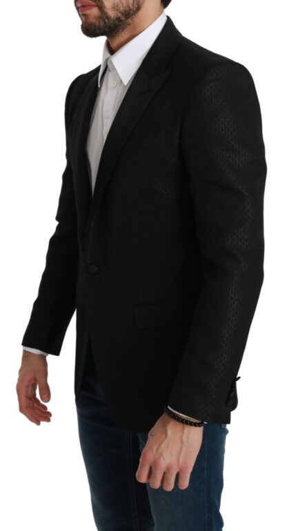 Dolce & Gabbana - Slim Fit Martini Black Blazer Jacket