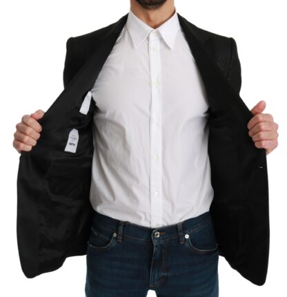 Dolce & Gabbana - Slim Fit Martini Black Blazer Jacket