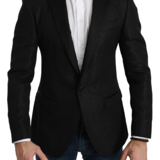 Dolce & Gabbana - Chic Beige Jute Single-Breasted Blazer