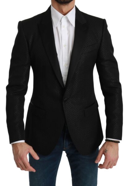 Dolce & Gabbana - Slim Fit Martini Black Blazer Jacket