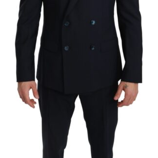 Dolce & Gabbana - Elegant Black Crystal-Embellished Two-Piece Suit