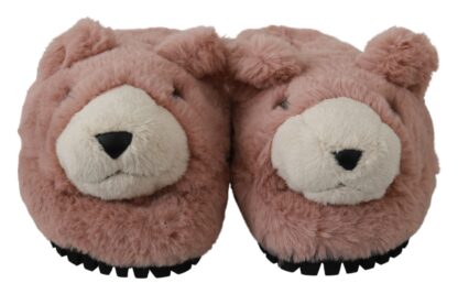 Dolce & Gabbana - Chic Pink Bear House Slippers by D&G