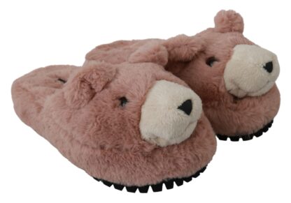 Dolce & Gabbana - Chic Pink Bear House Slippers by D&G