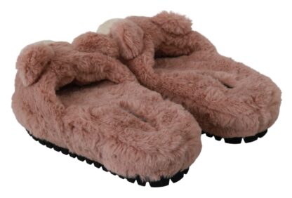 Dolce & Gabbana - Chic Pink Bear House Slippers by D&G