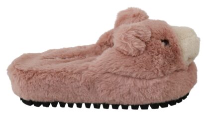 Dolce & Gabbana - Chic Pink Bear House Slippers by D&G