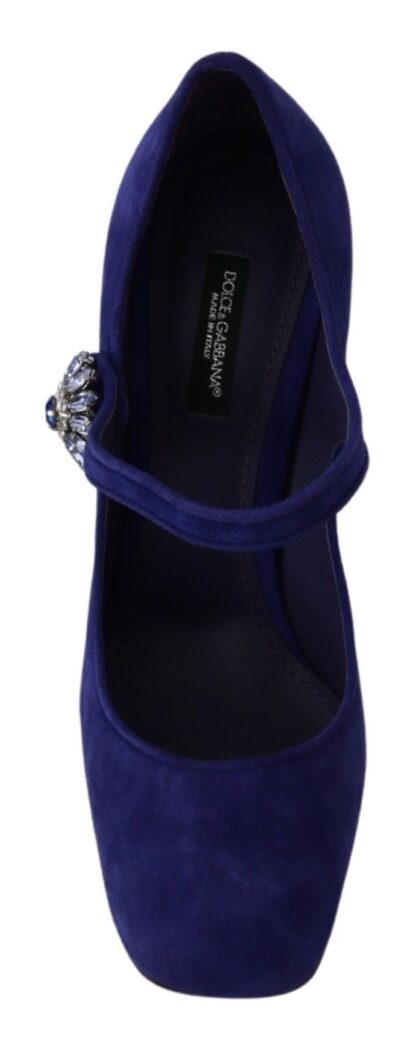 Dolce & Gabbana - Elegant Purple Suede Mary Janes Pumps