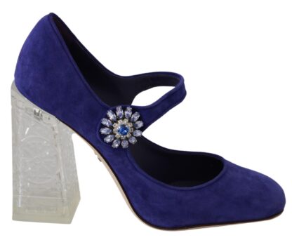 Dolce & Gabbana - Elegant Purple Suede Mary Janes Pumps