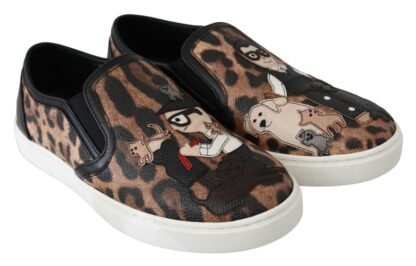 Dolce & Gabbana - Chic Leopard Print Loafers for Elegant Comfort