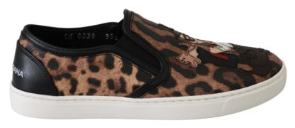 Dolce & Gabbana - Chic Leopard Print Loafers for Elegant Comfort