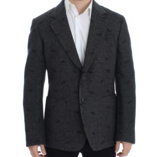 Dolce & Gabbana - Elegant Black Crystal-Embellished Two-Piece Suit