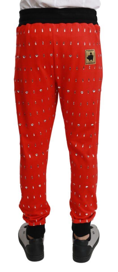 Dolce & Gabbana - Chic Red Piggy Bank Print Sweatpants