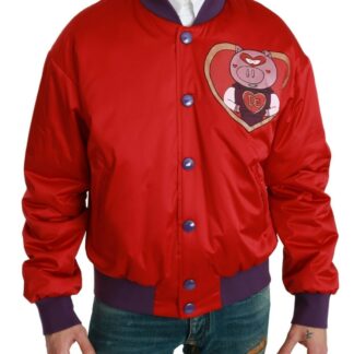 Dolce & Gabbana - Multicolor Motive Bomber Style Jacket