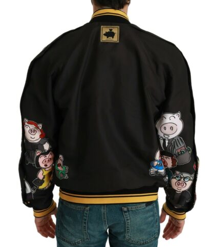 Dolce & Gabbana - Multicolor Motive Bomber Style Jacket