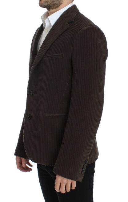 Dolce & Gabbana - Elegant Brown Manchester Blazer Jacket