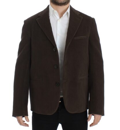 Dolce & Gabbana - Elegant Brown Manchester Blazer Jacket