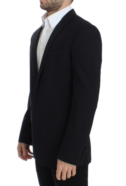 Dolce & Gabbana - Elegant Black Wool Blend Slim Fit Blazer