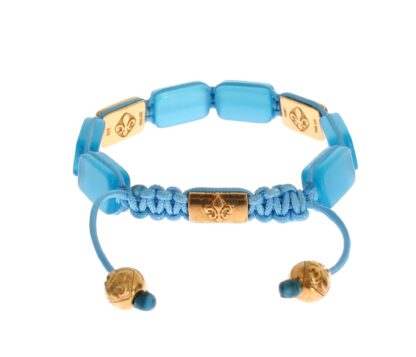 Nialaya - Elegant Blue Opal & Diamond-Studded Bracelet