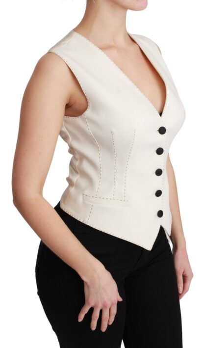 Dolce & Gabbana - Elegant Sleeveless Wool-Silk Blend Vest