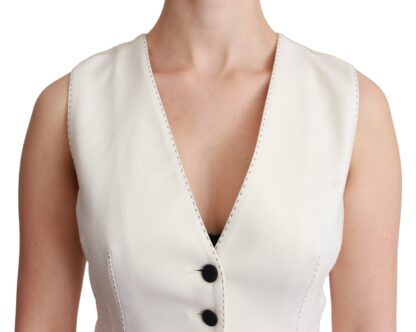 Dolce & Gabbana - Elegant Sleeveless Wool-Silk Blend Vest