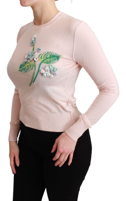 Dolce & Gabbana - Silk Blend Floral Embroidered Sweater