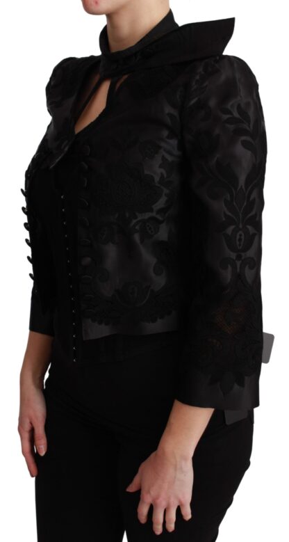 Dolce & Gabbana - Exquisite Floral Jacquard Corset Blazer