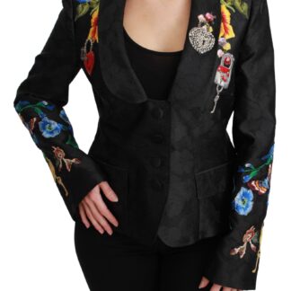 Dolce & Gabbana - Exquisite Floral Jacquard Corset Blazer