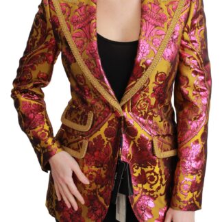 Dolce & Gabbana - Exquisite Floral Jacquard Corset Blazer