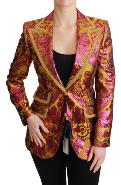 Dolce & Gabbana - Floral Jacquard Blazer with Silk Lining