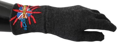 Dolce & Gabbana - Gray Virgin Wool Unisex Gloves